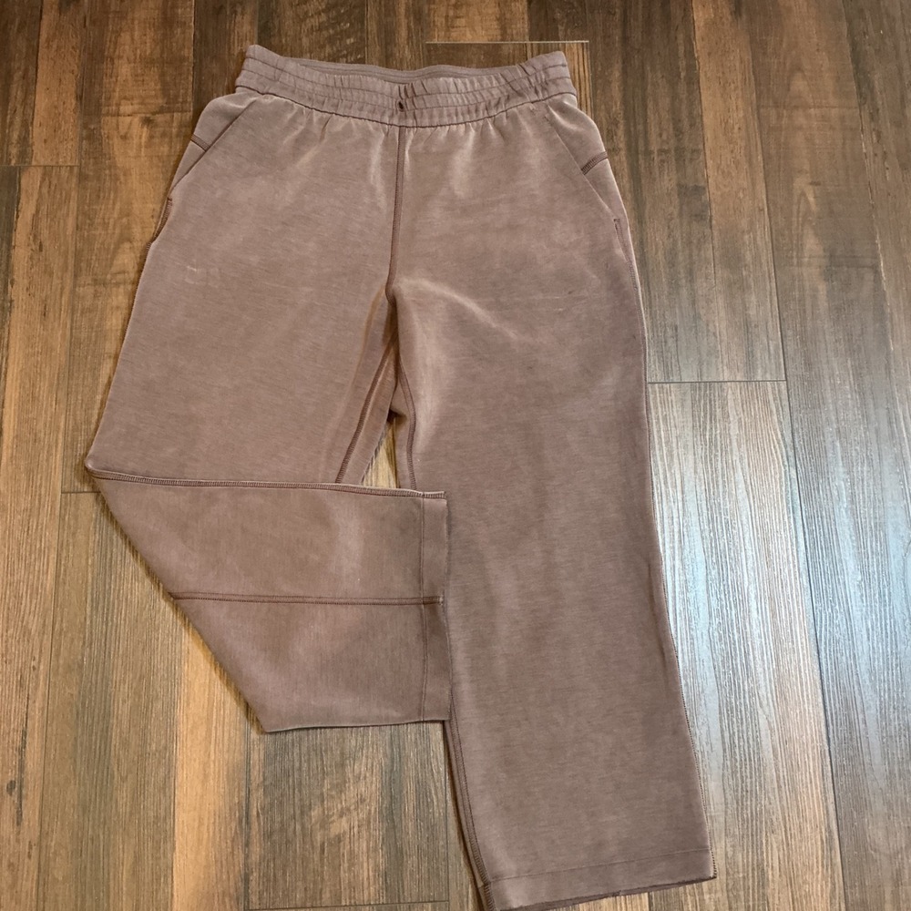 Lululemon Softstreme High-Rise Straight-Leg Crop Pants Espresso Brown 6 LW6BZXS
